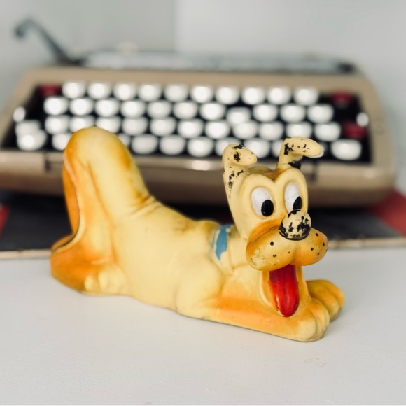 Vintage 1960s Walt Disney Productions Pluto Rubber Squeeze Toy Squeaker RARE - Picture 4 of 10